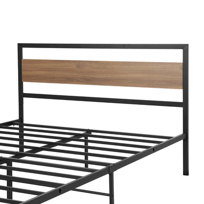 Drew Double Bed Frame - Black Metal