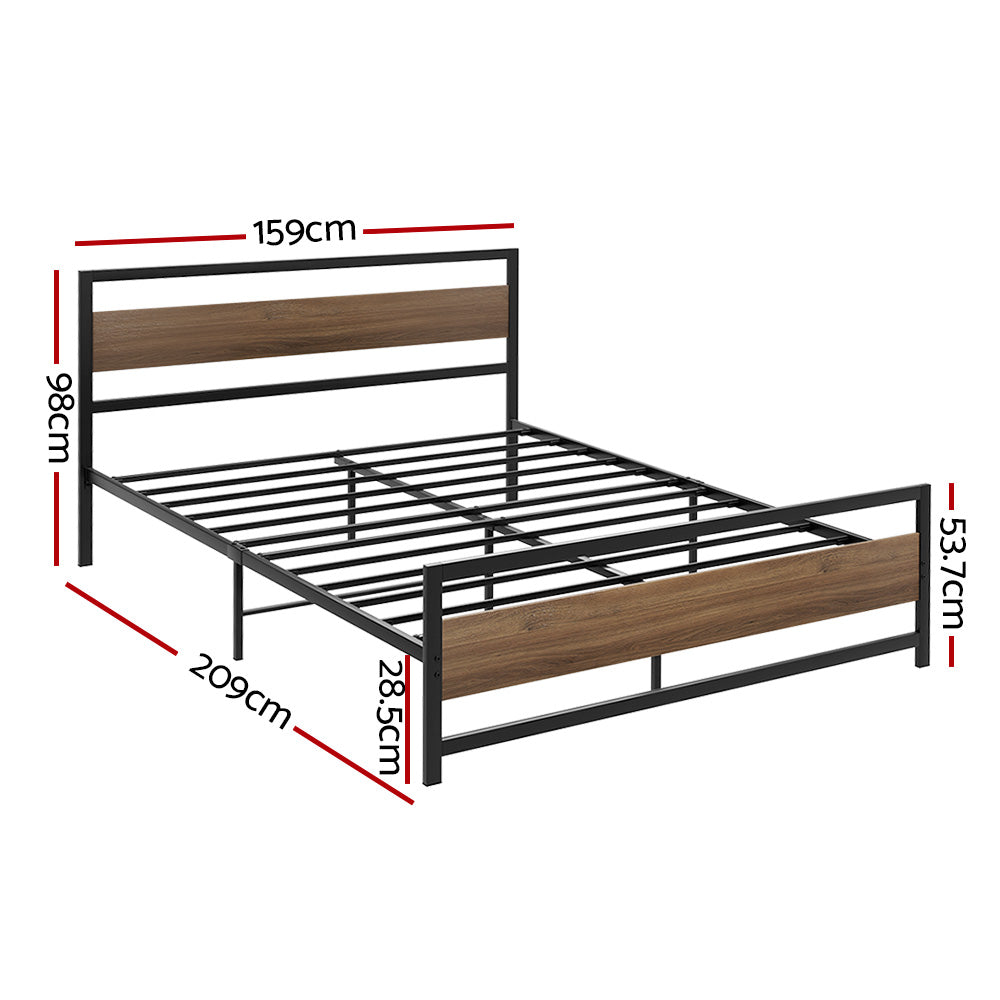 Drew Queen Bed Frame - Black Metal