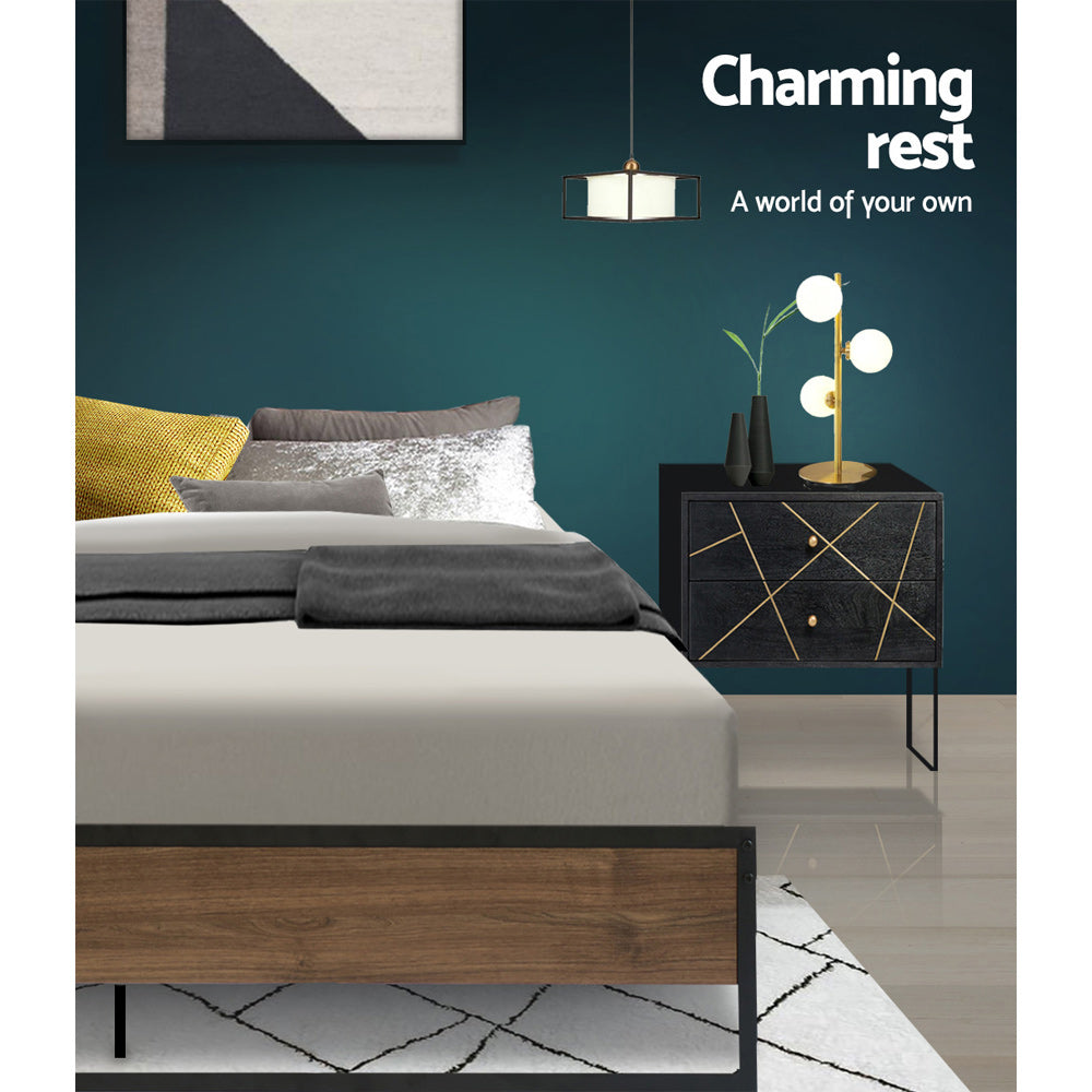 Oslo Double Bed Frame - Metal