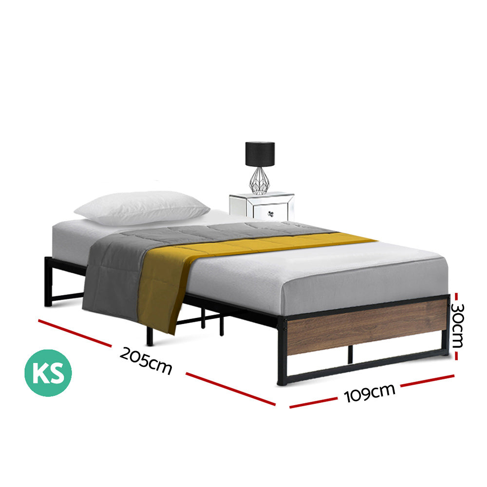 Oslo King Single Bed Frame - Metal