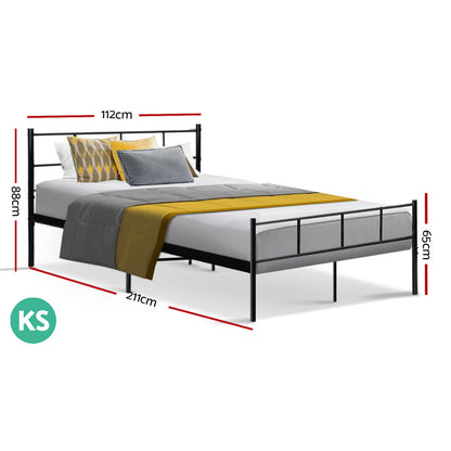 Sol King Single Bed Frame - Metal