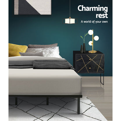 Ted Queen Bed Frame - Metal