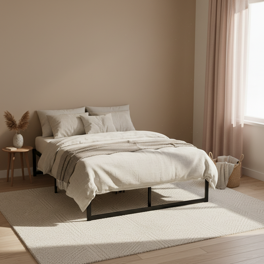 Tino Double Bed Frame - Metal