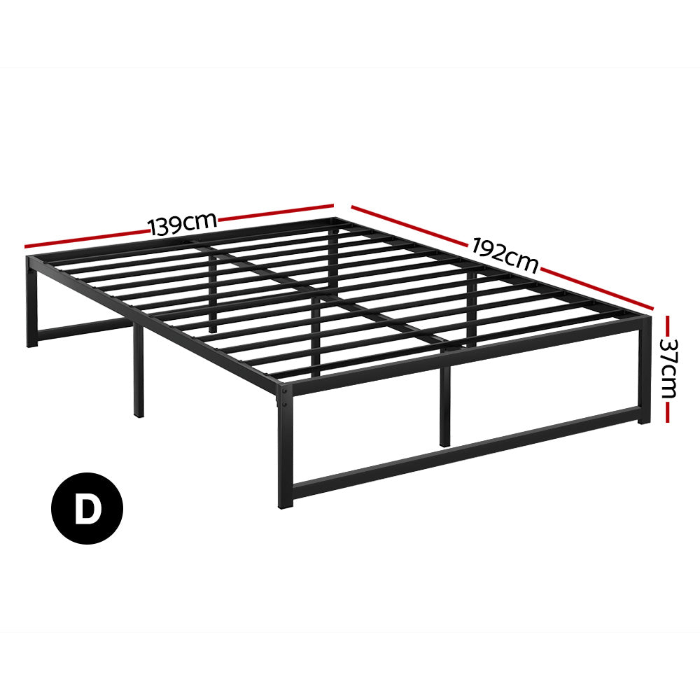 Tino Double Bed Frame - Metal
