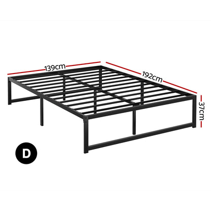 Tino Double Bed Frame - Metal