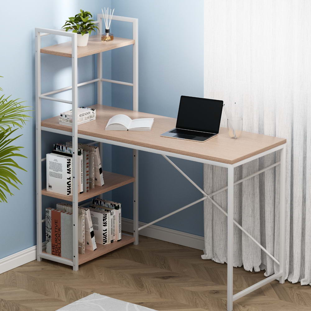 Hendon Computer Desk with Shelf 120CM - Oak