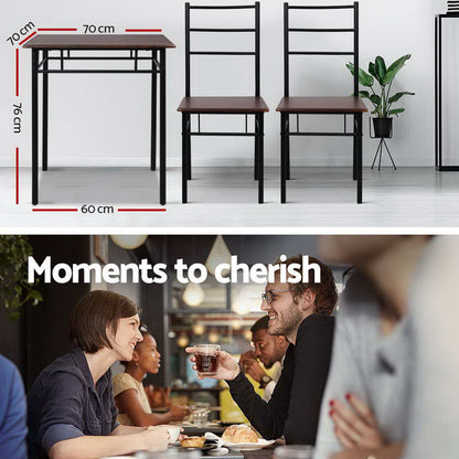 Machal Dining Table And Chairs - Walnut