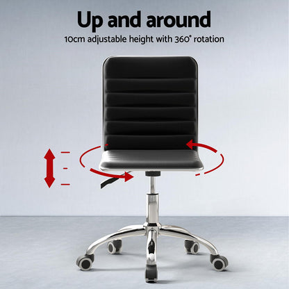 Computer Desk Office Chair Set - Black