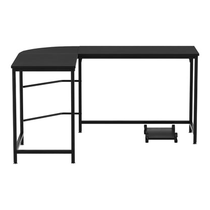 Computer Desk L-Shape CPU Stand 147CM -  Black