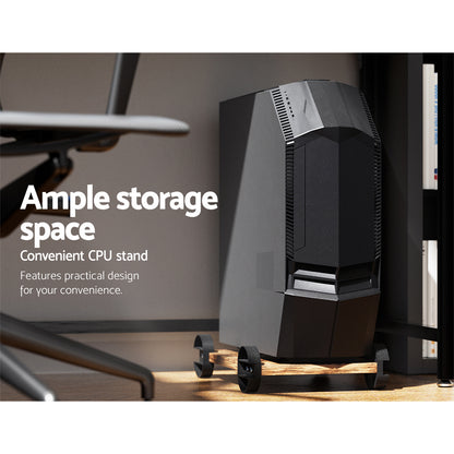 Computer Desk L-Shape CPU Stand 147CM - Brown