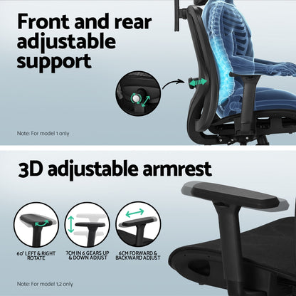 Computer Desk L-Shape Corner Desk & Ergonomic Office Chair - Black