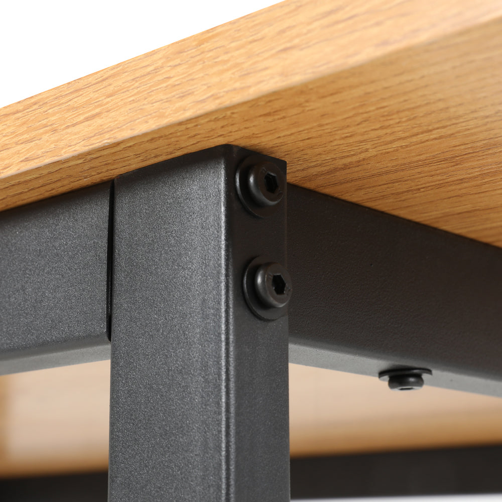 Eli 6-Seater Dining Table Rectangular 150CM - Pine & Black