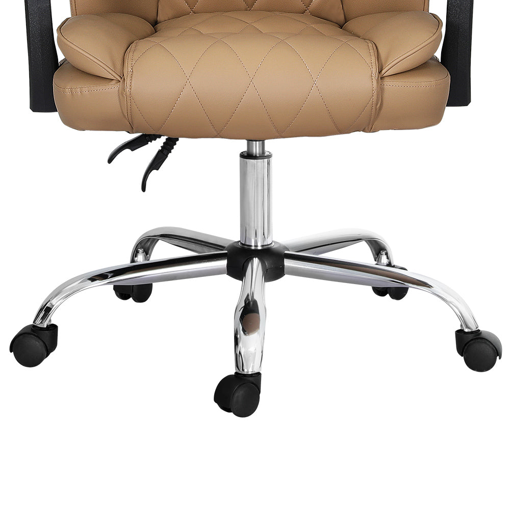 Camelon Executive Office Chair Leather Recliner - Espresso