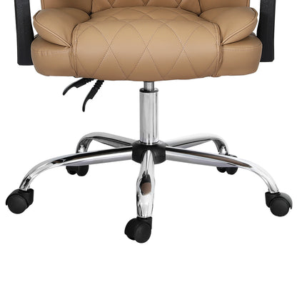 Camelon Executive Office Chair Leather Recliner - Espresso