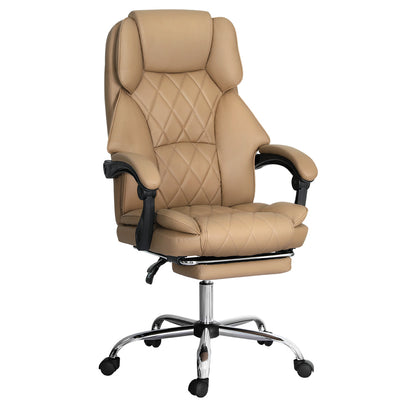 Flexi Executive Office Chair Leather Footrest - Espresso