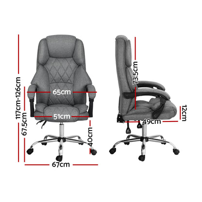 Camelon Executive Office Chair Recliner - Grey
