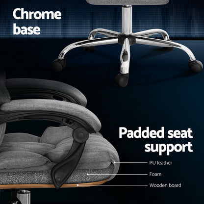 Camelon Executive Office Chair Recliner - Grey