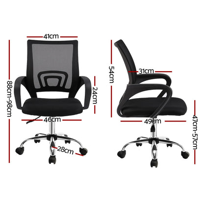 Cody Mesh Office Chair Mid Back - Black