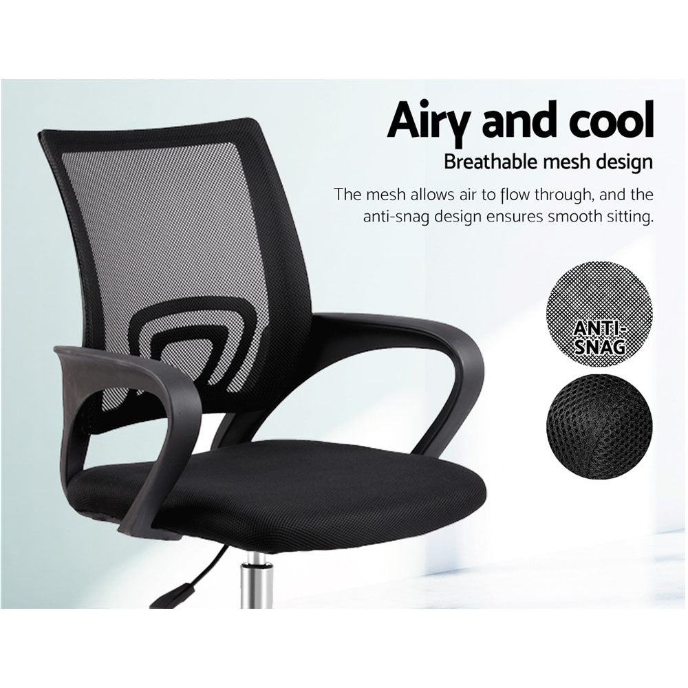 Cody Mesh Office Chair Mid Back - Black
