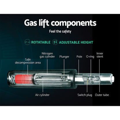 Cody Mesh Office Chair Mid Back - Black