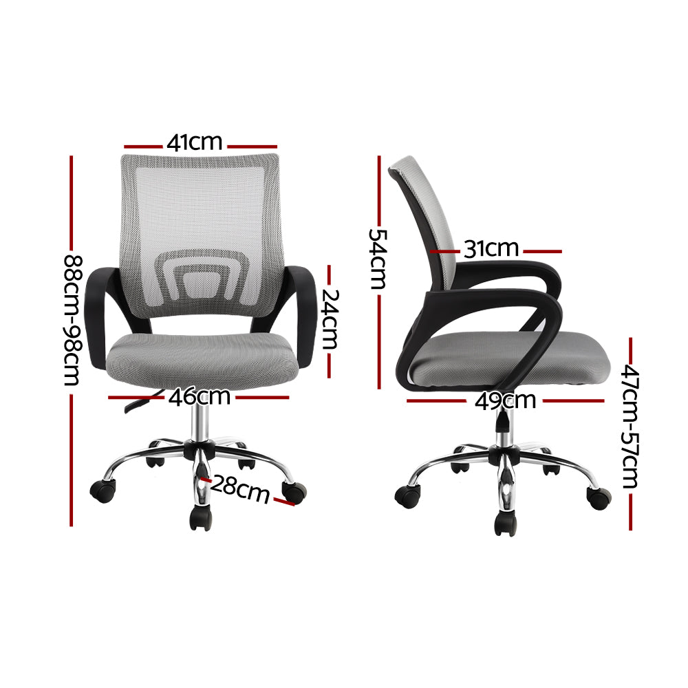 Cody Mesh Office Chair Mid Back - Grey