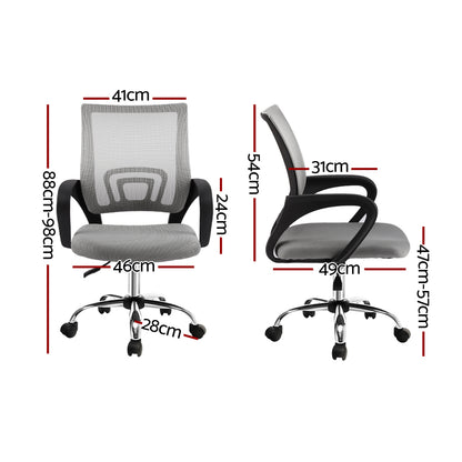 Cody Mesh Office Chair Mid Back - Grey