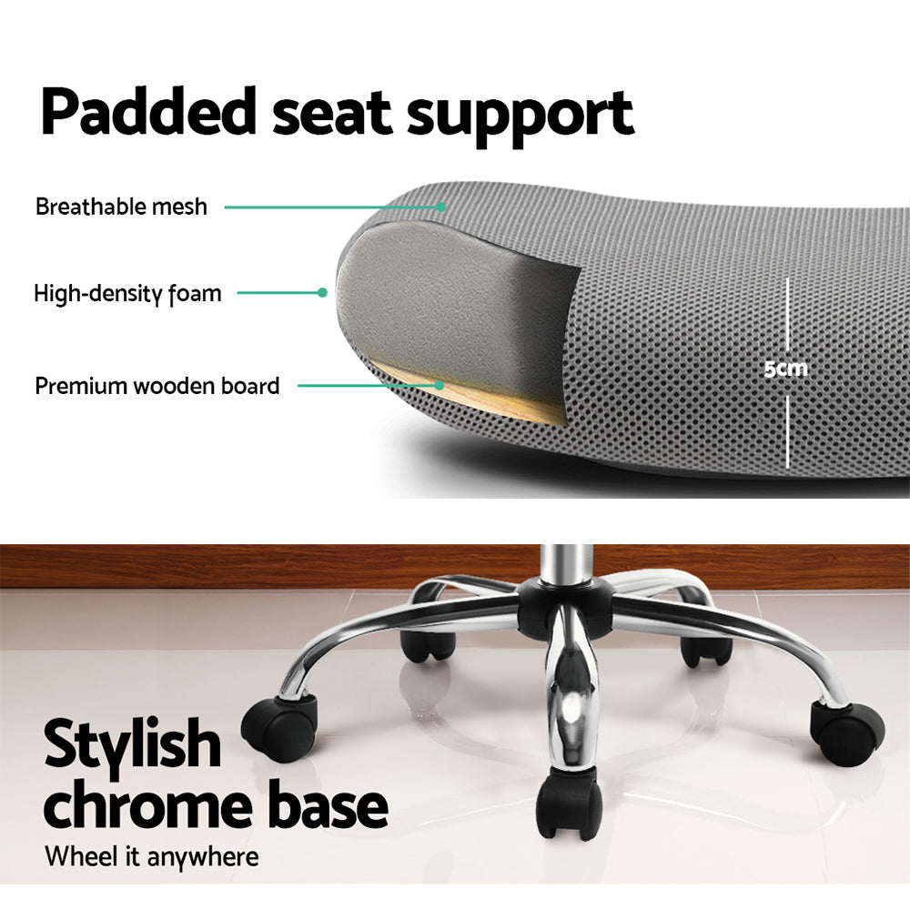 Cody Mesh Office Chair Mid Back - Grey