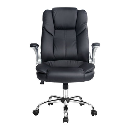 Kea Executive Office Chair Leather Tilt - Black
