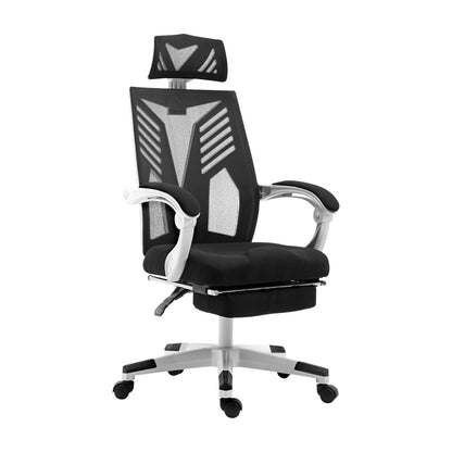 Matrix Mesh Office Chair Recliner - Black & White