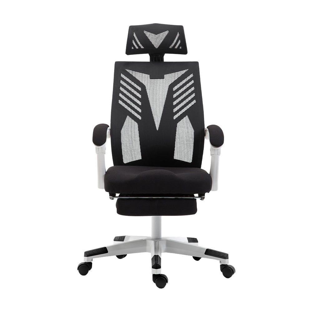 Matrix Mesh Office Chair Recliner - Black & White