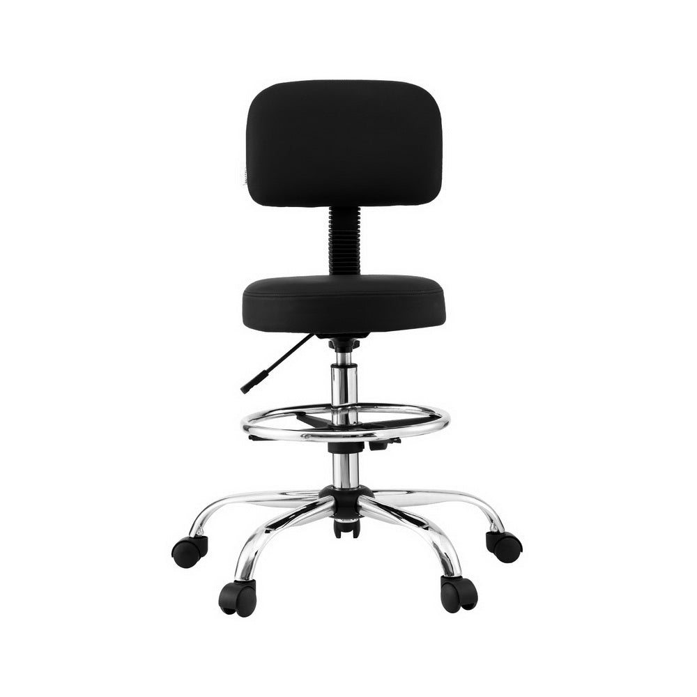 Office Chair Drafting Chair Ergonomic - Black