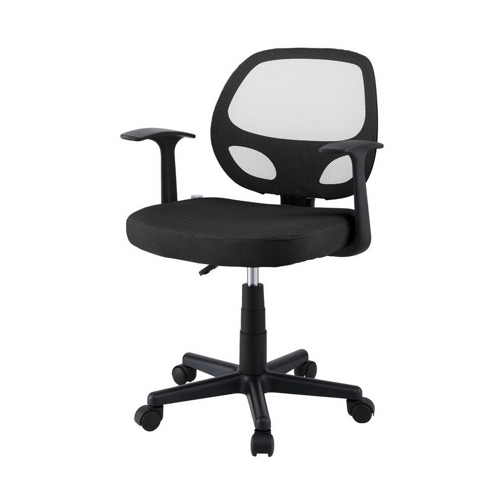 Mesh Office Chair Mid Back - Black