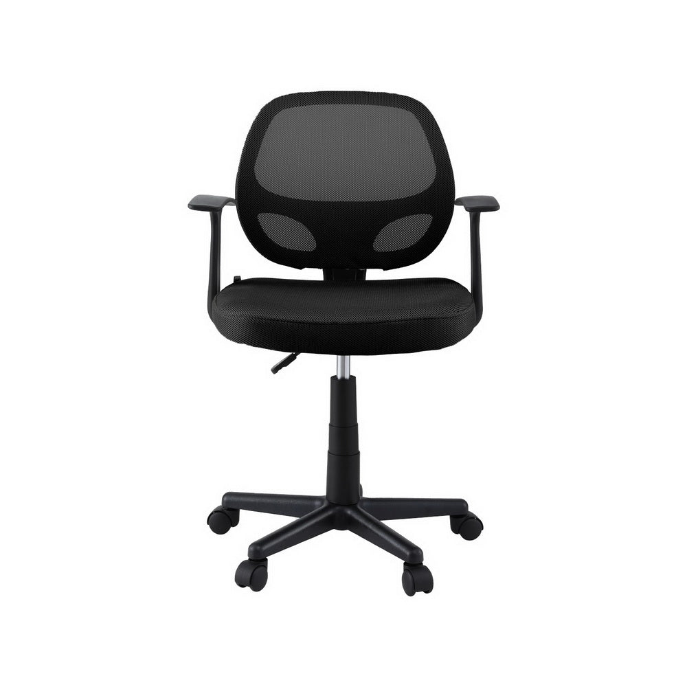 Mesh Office Chair Mid Back - Black