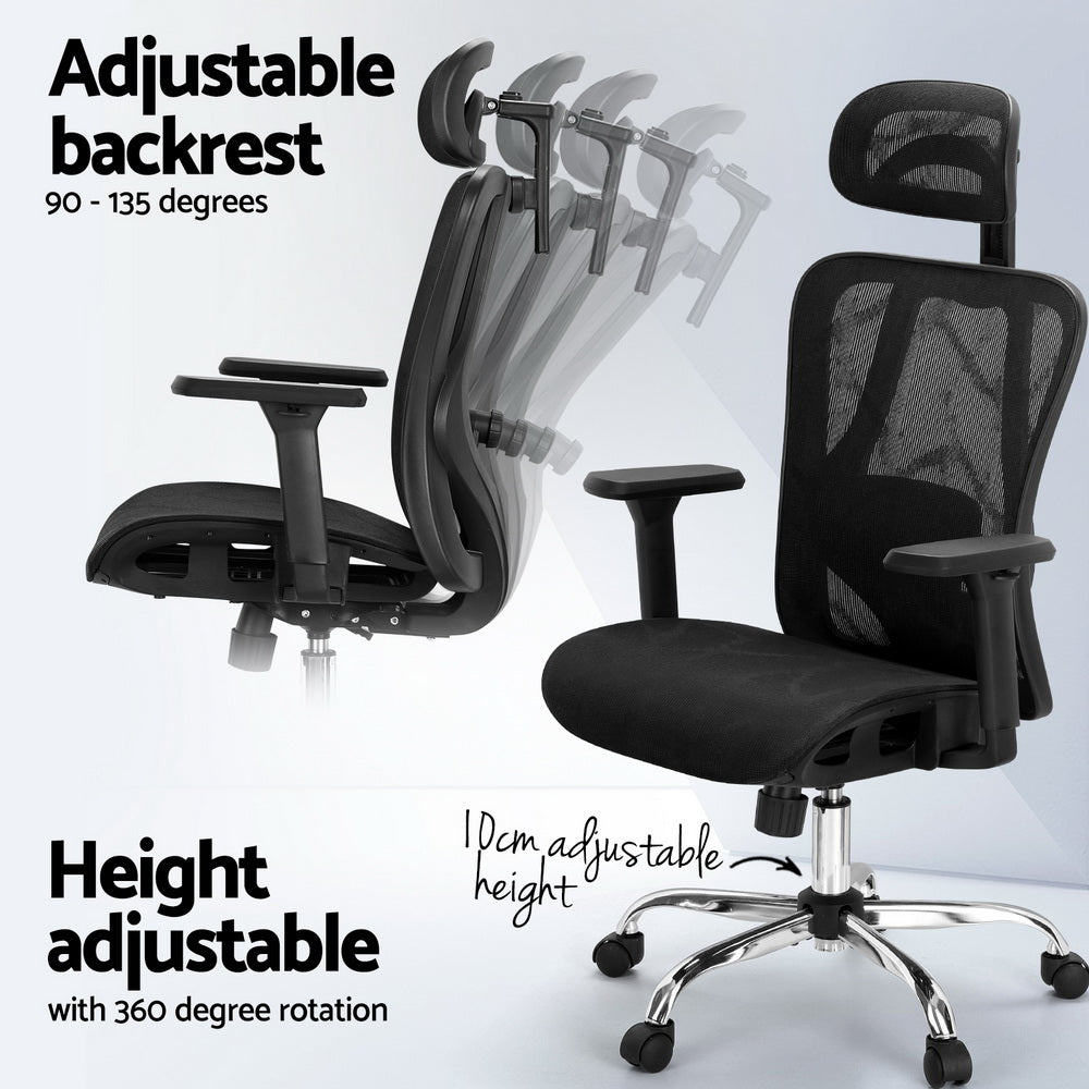 Ergonomic Office Chair Recline - Black