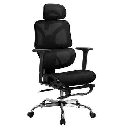 Ergonomic Office Chair Footrest - Black