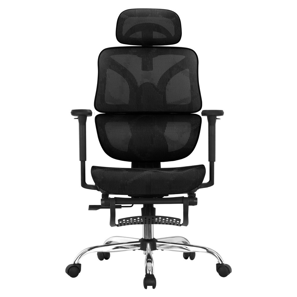 Ergonomic Office Chair Footrest - Black