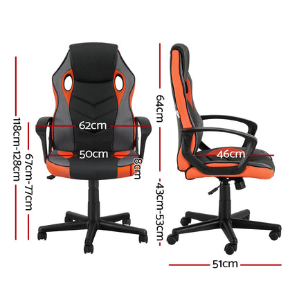 Gaming Office Chair Executive Racer High Back - Orange