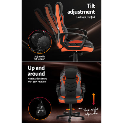Gaming Office Chair Executive Racer High Back - Orange
