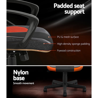 Gaming Office Chair Executive Racer High Back - Orange