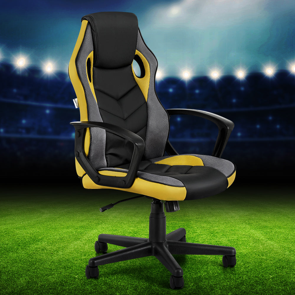 Gaming Office Chair Executive Racer - Yellow