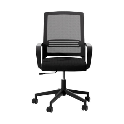 Mesh Office Chair Mid Back - Black