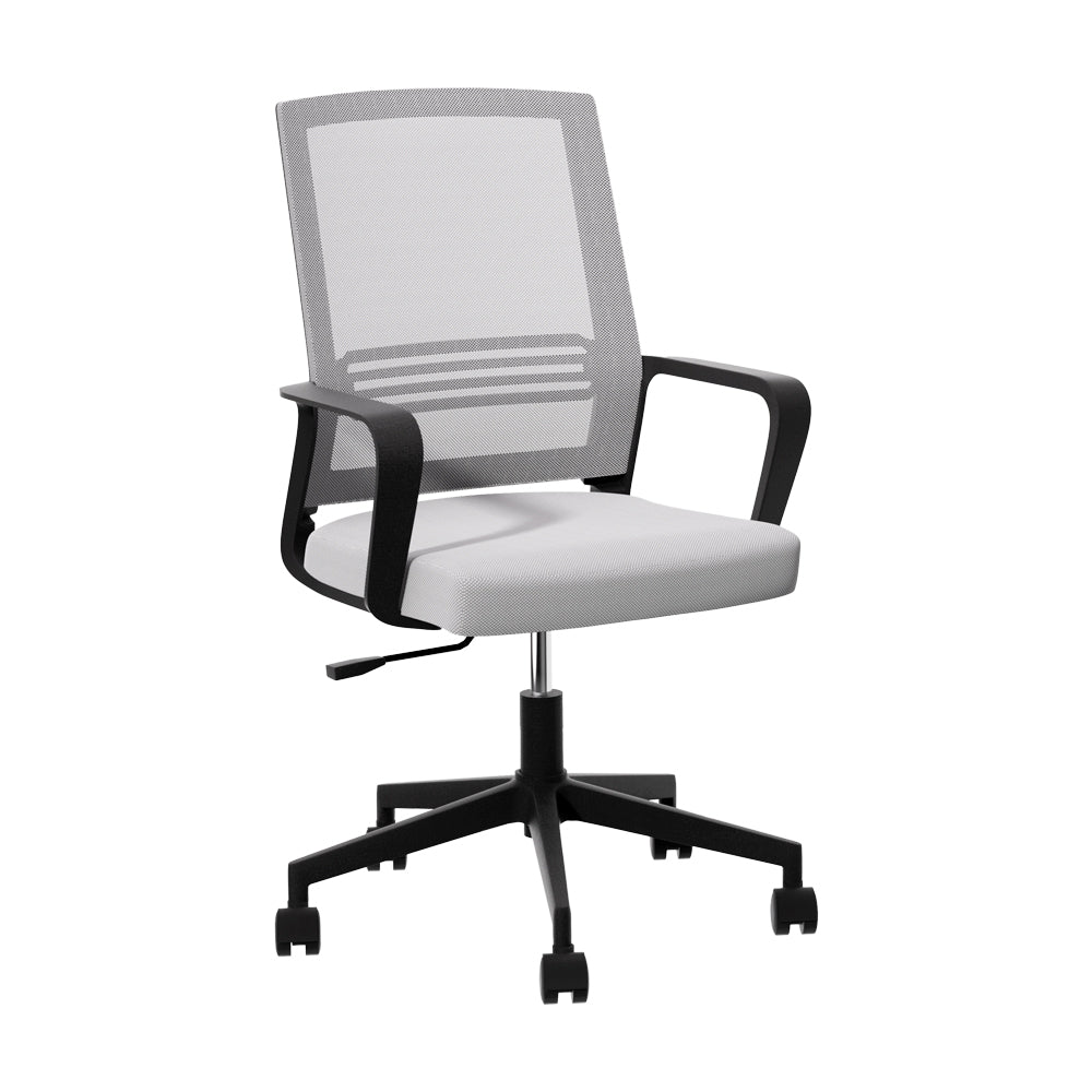Mesh Office Chair Mid Back - Grey