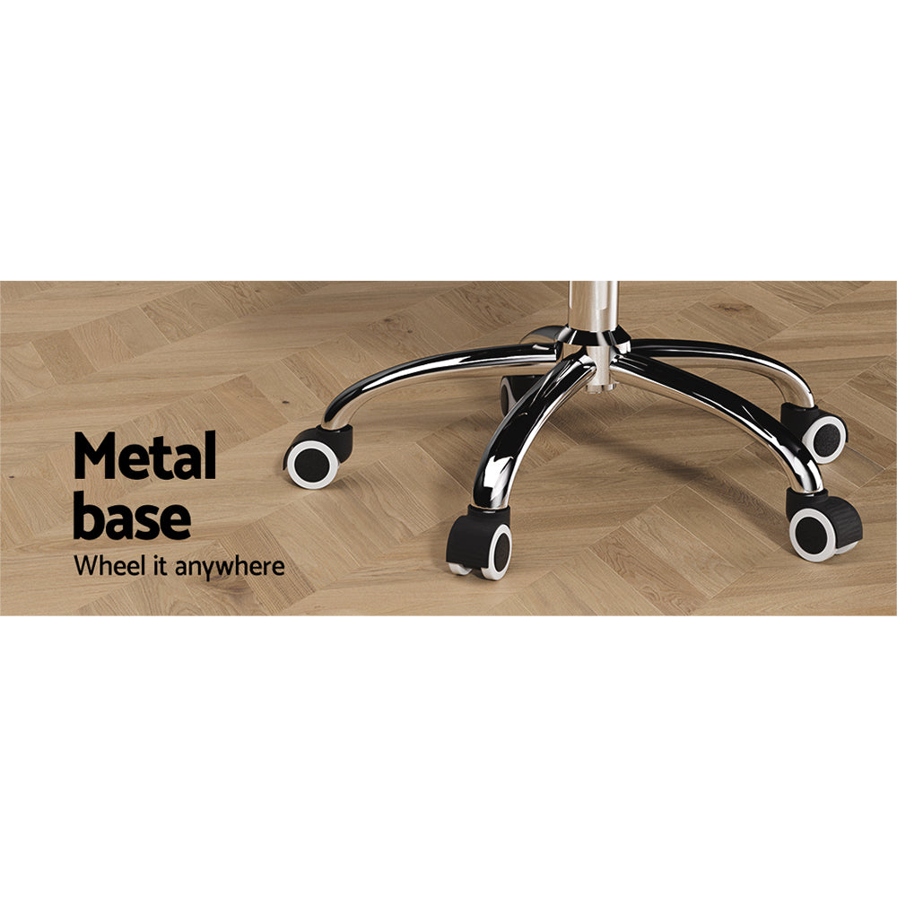 Office Chair Conference Chair Low Back - Leather Black