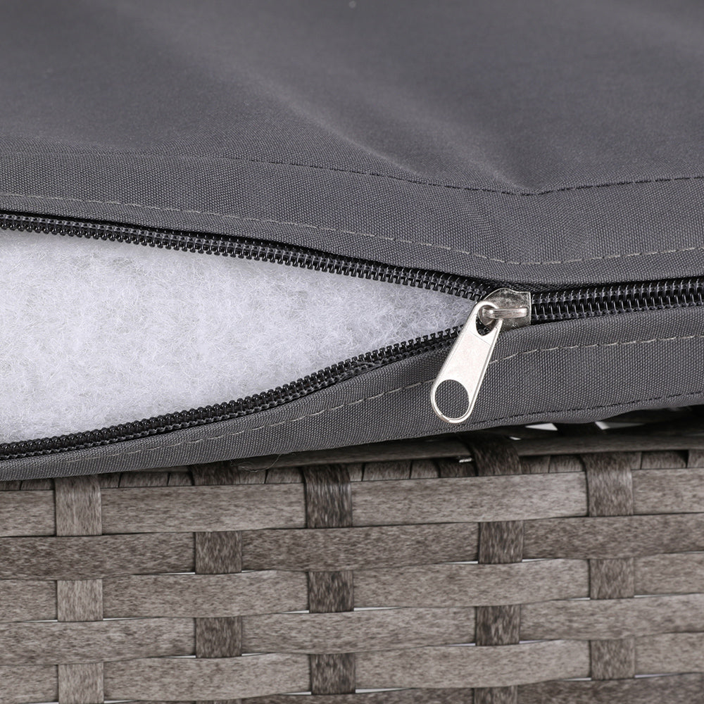 4 Seater Outdoor Wicker Sofa Set - Grey