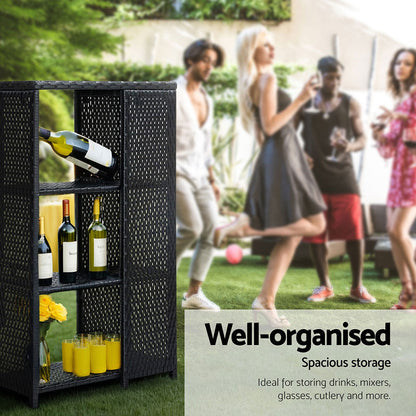 Outdoor Wicker Bar Table