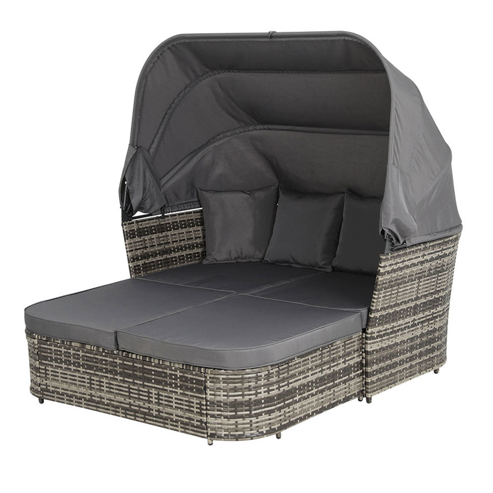 Outdoor Sun Lounge Setting Wicker Garden Day Bed