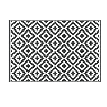 Outdoor Rugs 120x180cm Reversible Area Mat Dual-Sided Patio Rug - Cross