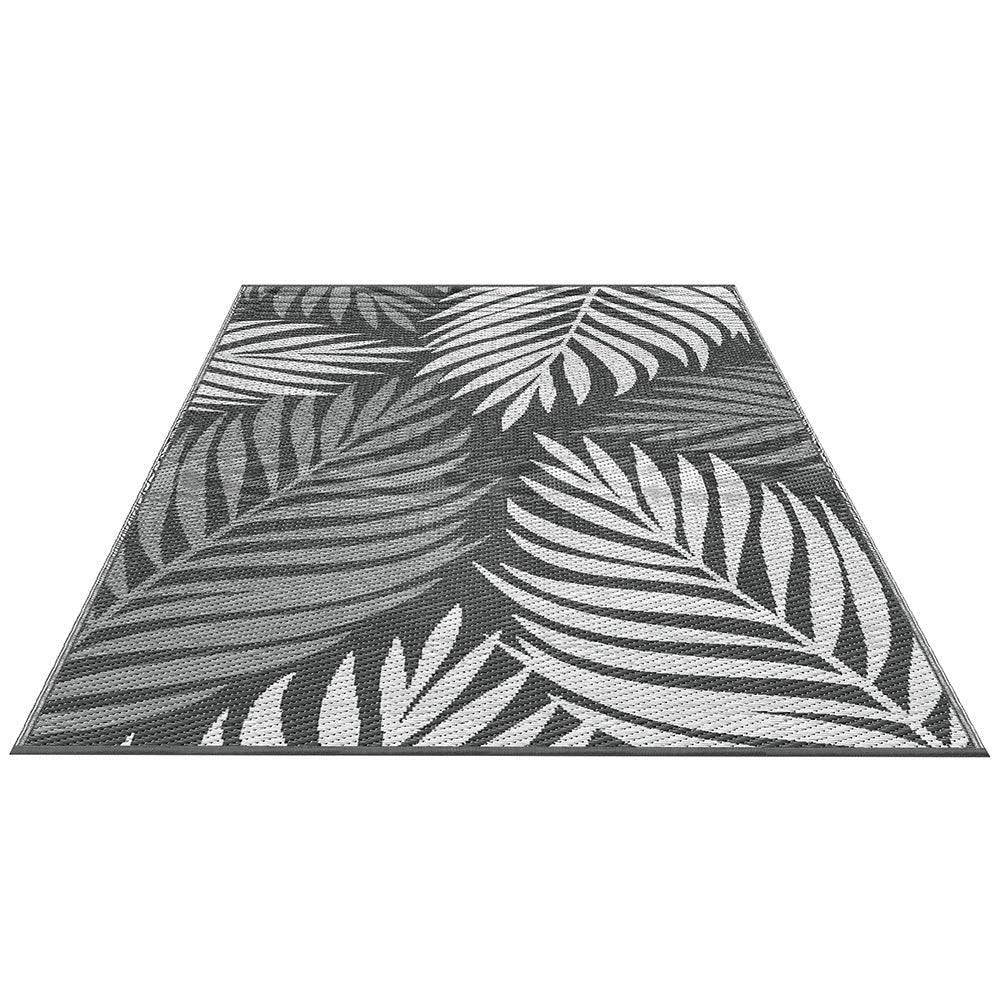 Outdoor Rugs 152x244cm Reversible Area Mat Dual-Sided Patio Rug - Leaf