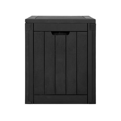 Outdoor Storage Box 118L Container Lockable Garden Toy Tool Shed Black