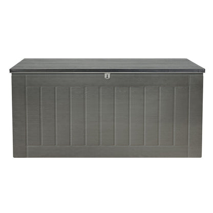 Outdoor Storage Box 830L Container Lockable Garden Bench Tool Shed - Black